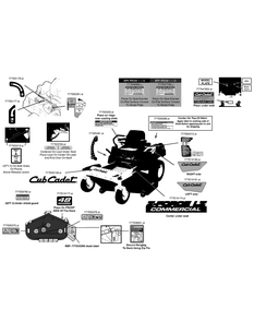 Label Map 53atdagb050 Diagram and Parts List for Z-FORCELZ48 (53ATDAGB-53ATDAGB050)(2015) Cub Cadet Lawn Tractor